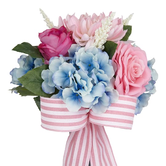 Pink & Blue Peony & Rose Remembrance Cone by Ashland®